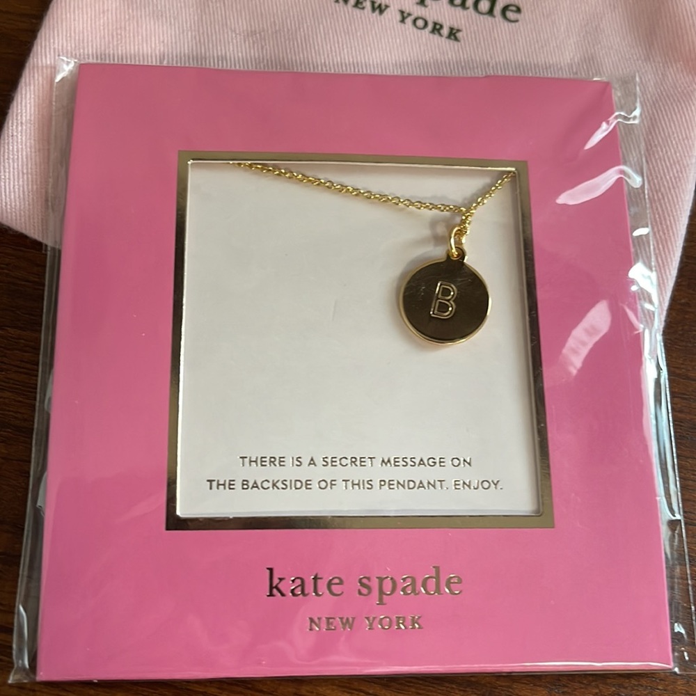 Kate Spade Pendant Necklace “B”